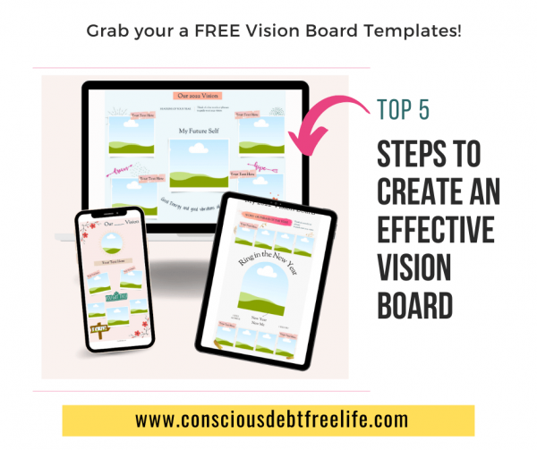 Download FREE Vision Board Templates