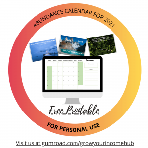 Abundance calendar 2021