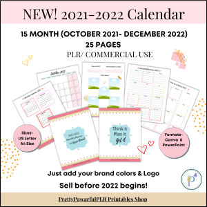 2021-2022 Monthly Calendar