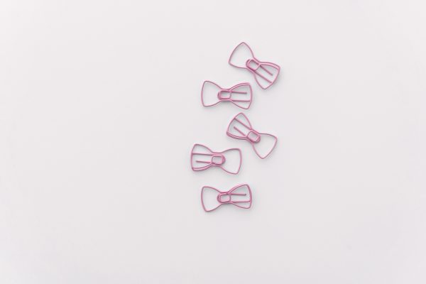 Pink paper clips