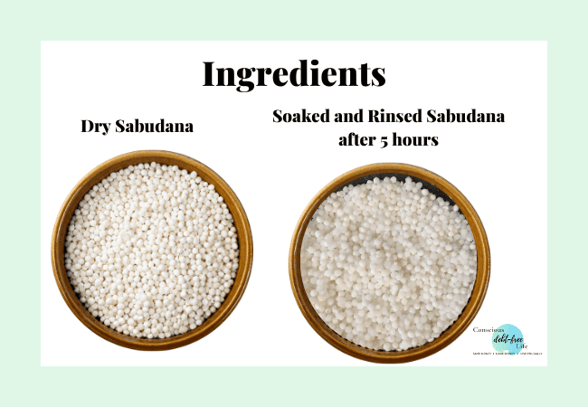 Dry and Soaked version of Sabudana for  Maharashtrian Sabudana Khichadi Recipe