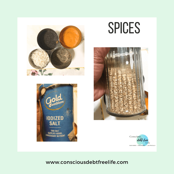 Spices for Turmeric Coconut Rice Recipe